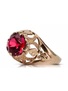 Original Vintage 14K Rose Gold Ruby Ring Vintage Jewlery vrc080r